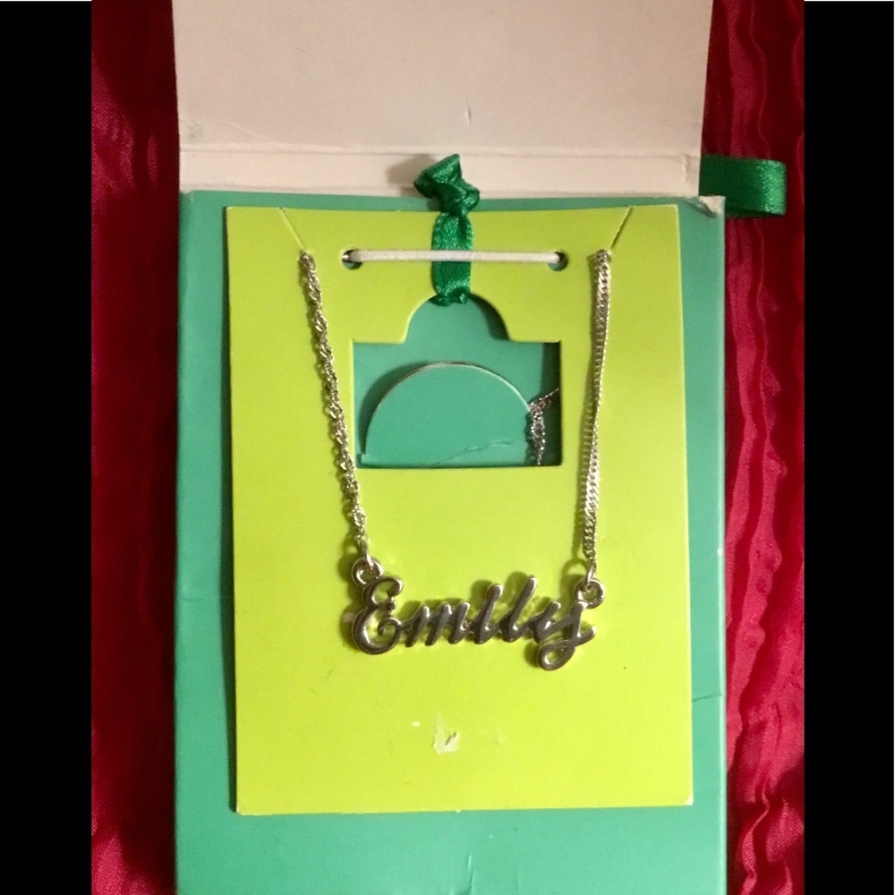 “EMILY” Personalized Name Necklace in Cursive